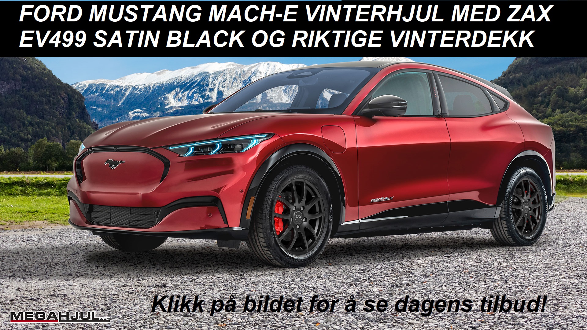 Ford-Mustang-Mach-E-vinterhjul-vinterdekk-felger-sort